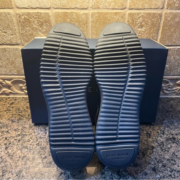 Cole Haan Men's Black Wingtip Shoes - Picture 4 of 5